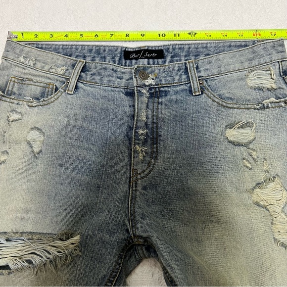 Burj Surtr Men’s Selvedge Destroyed Jeans Large RARE - Picture 12 of 15